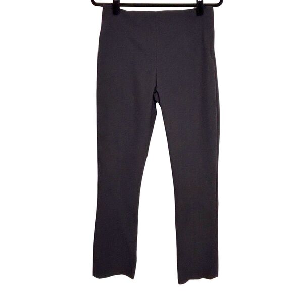 MM Lafleur Foster Cigarette Pants Black Side Zip Power Stretch Size 8 Office - Picture 1 of 11